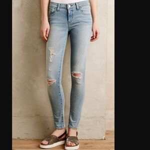 NWT Anthropologie Pilcro Stet Distressed Ankle Jeans Venice 29